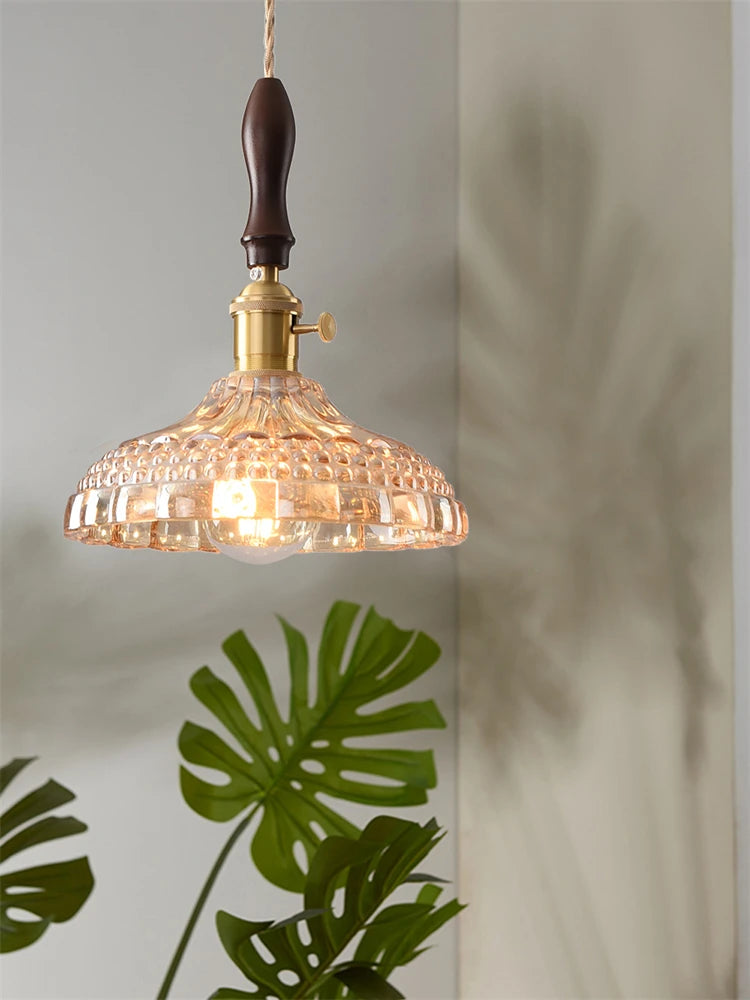 suspension moderne en laiton et verre pour intérieur - vue 3 sur 30