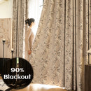 Rideau occultant floral moderne pour chambre salon