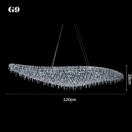 lustre en cristal décoratif pour éclairage intérieur élégant - vue 16 sur 15