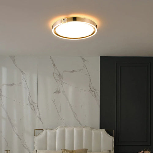 Moderner Deckenleuchte mit luxuriösem Ringdesign für den Innenbereich - vue 3 sur 12