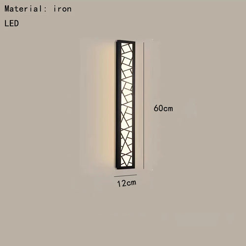 LED-Wandleuchte im chinesischen Stil mit warmweißem Licht für elegantes Interieur