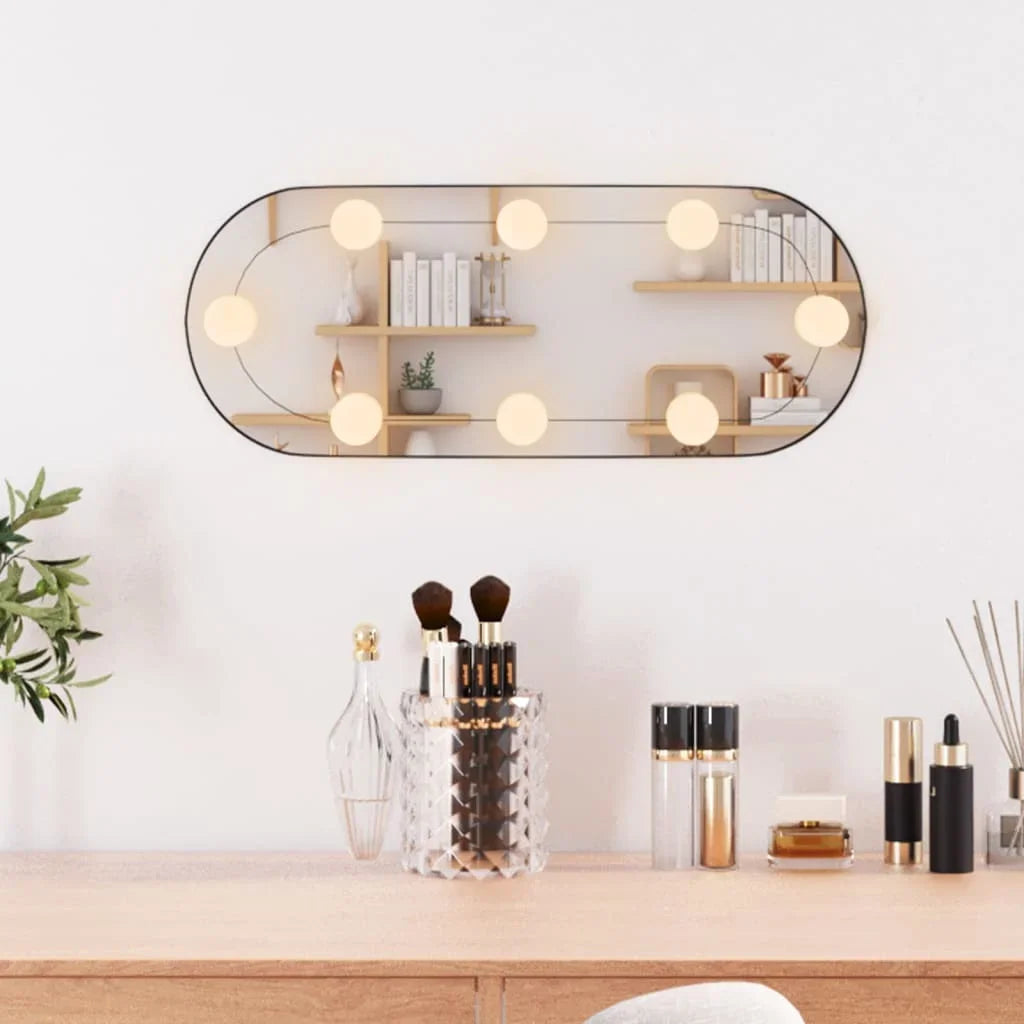 miroir mural oval avec lumières led pour décoration intérieure - vue 7 sur 7