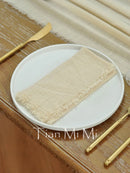 Chemin de table coton gaze style vintage mariage