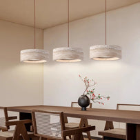 LED-Pendelleuchte im Wabi-Sabi-Stil aus Stein für die Inneneinrichtung