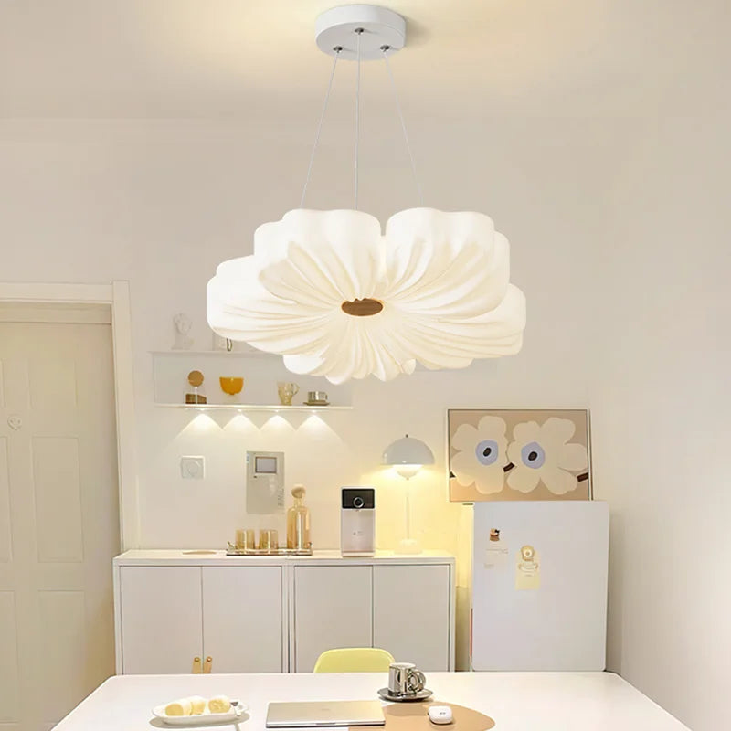 Moderner LED-Deckenleuchte in Blumenform für stilvolle Innendekoration - vue 5 sur 12