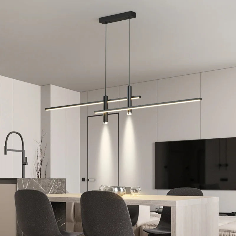 lustre moderne minimaliste led pour décoration intérieure