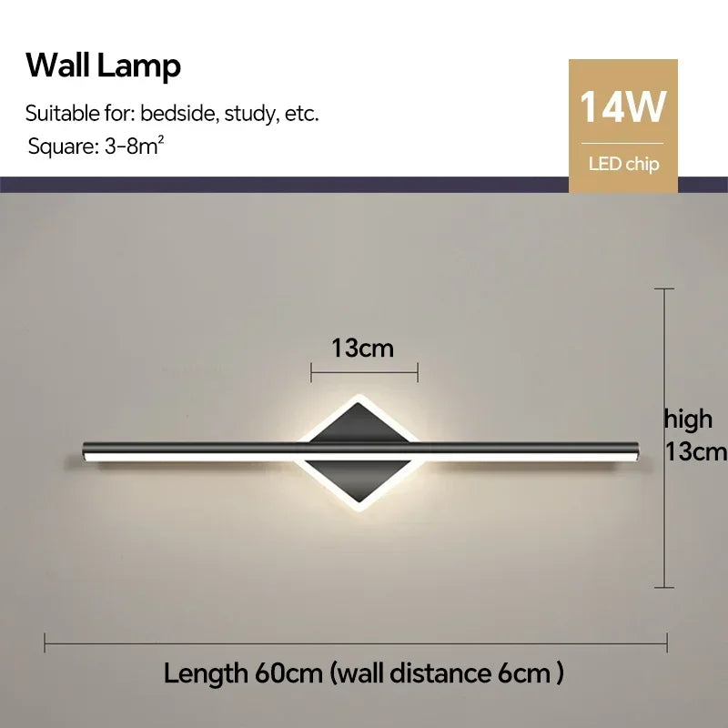 Moderne LED-Wandleuchte für elegante Innendekoration