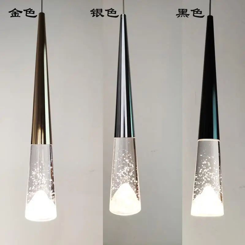 suspension moderne en cristal pour éclairage intérieur élégant - vue 6 sur 16