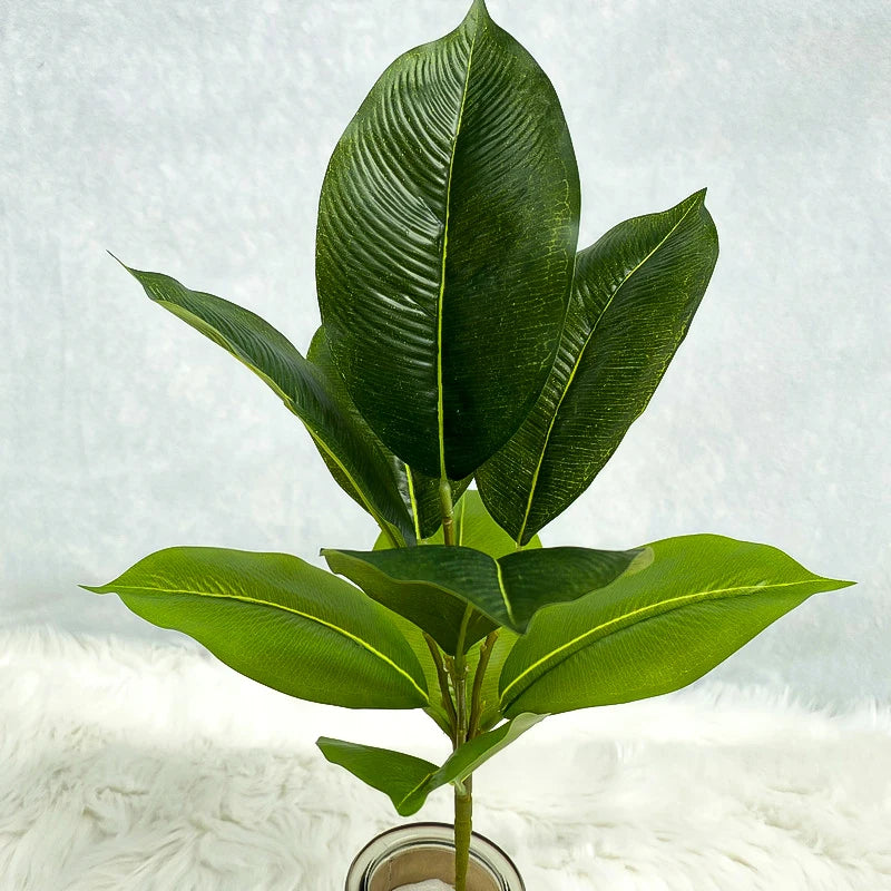 plantes artificielles branche faux ficus en caoutchouc pour décoration intérieure - vue 11 sur 13