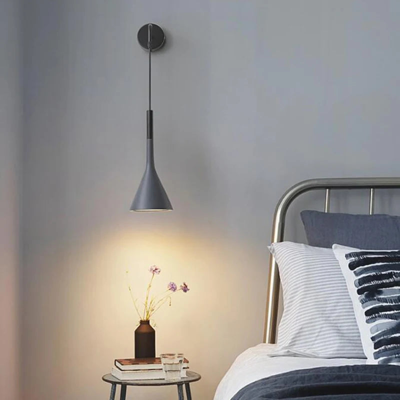 Applique murale LED E27 au design nordique moderne - vue 3 sur 9