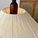 suspension 	 style en corde de chanvre bois réglable