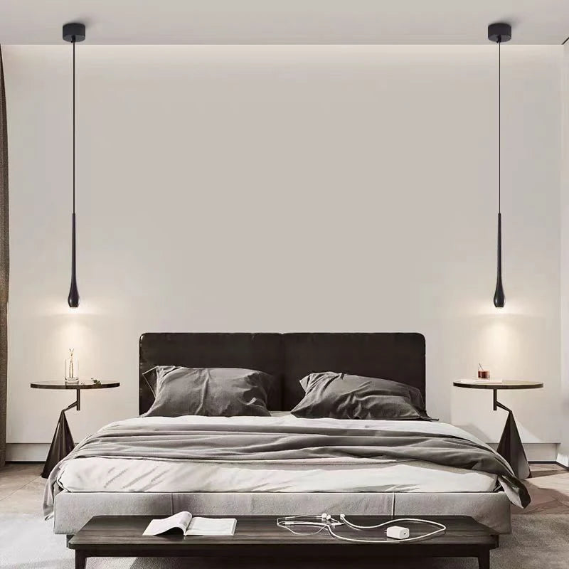 Suspension LED en laiton au design moderne - vue 3 sur 8