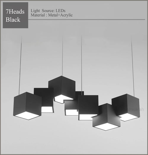 2024 Magic Cube Led Creative Pendant Light Ceilng Hanging Lamp for Dining Room Living Room Light Fixture Samsarah Lighting - vue 10 sur 10