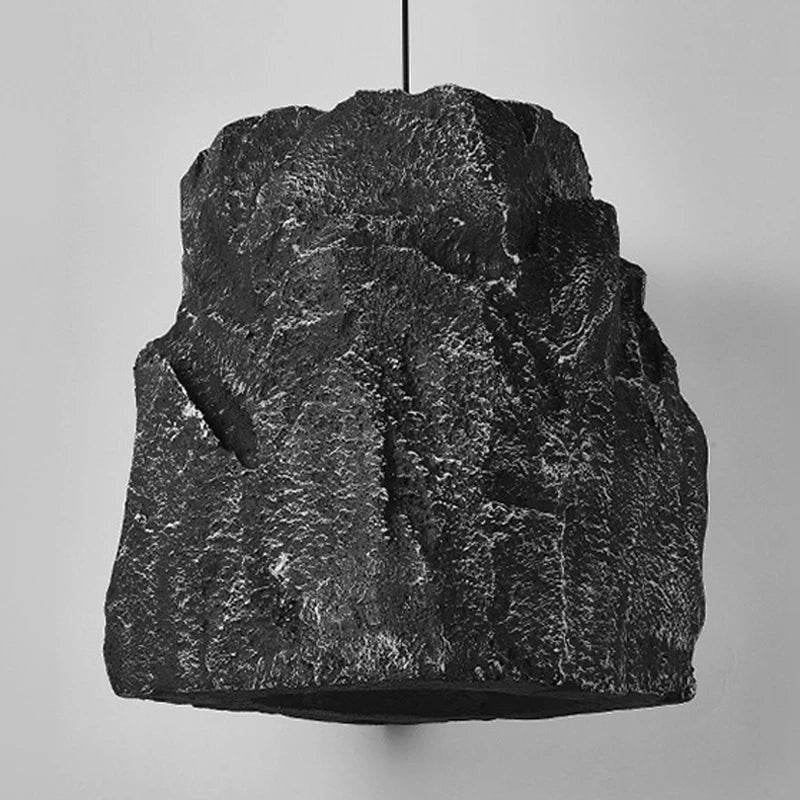 lustre nordique fait main imitation pierre style wabi sabi - vue 6 sur 7
