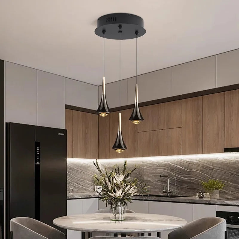 Lustres de décoration nordique pour salle à manger lustre lampes suspendues lampes suspendues pour plafonnier éclairage intérieur - vue 7 sur 15