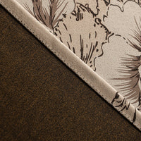 Rideau occultant floral pivoines élégant salon chambre fenêtre