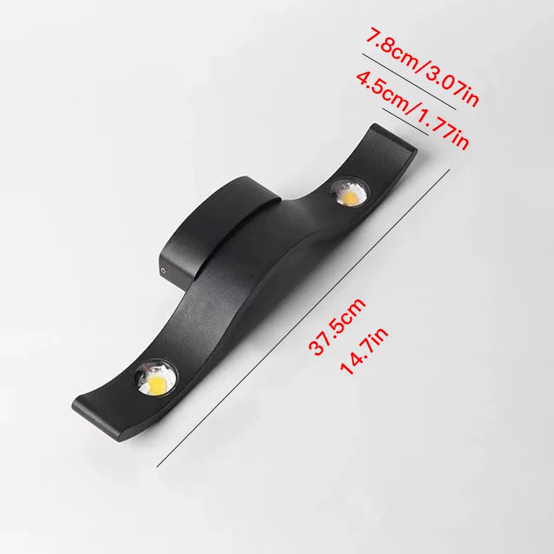 9W/15W applique murale LED lumière jardin applique IP65 extérieur étanche lampe luminaire maison décoration éclairage couloir allée lumière - vue 4 sur 6