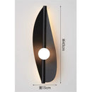 applique murale led design feuille en acrylique moderne décoration intérieure
