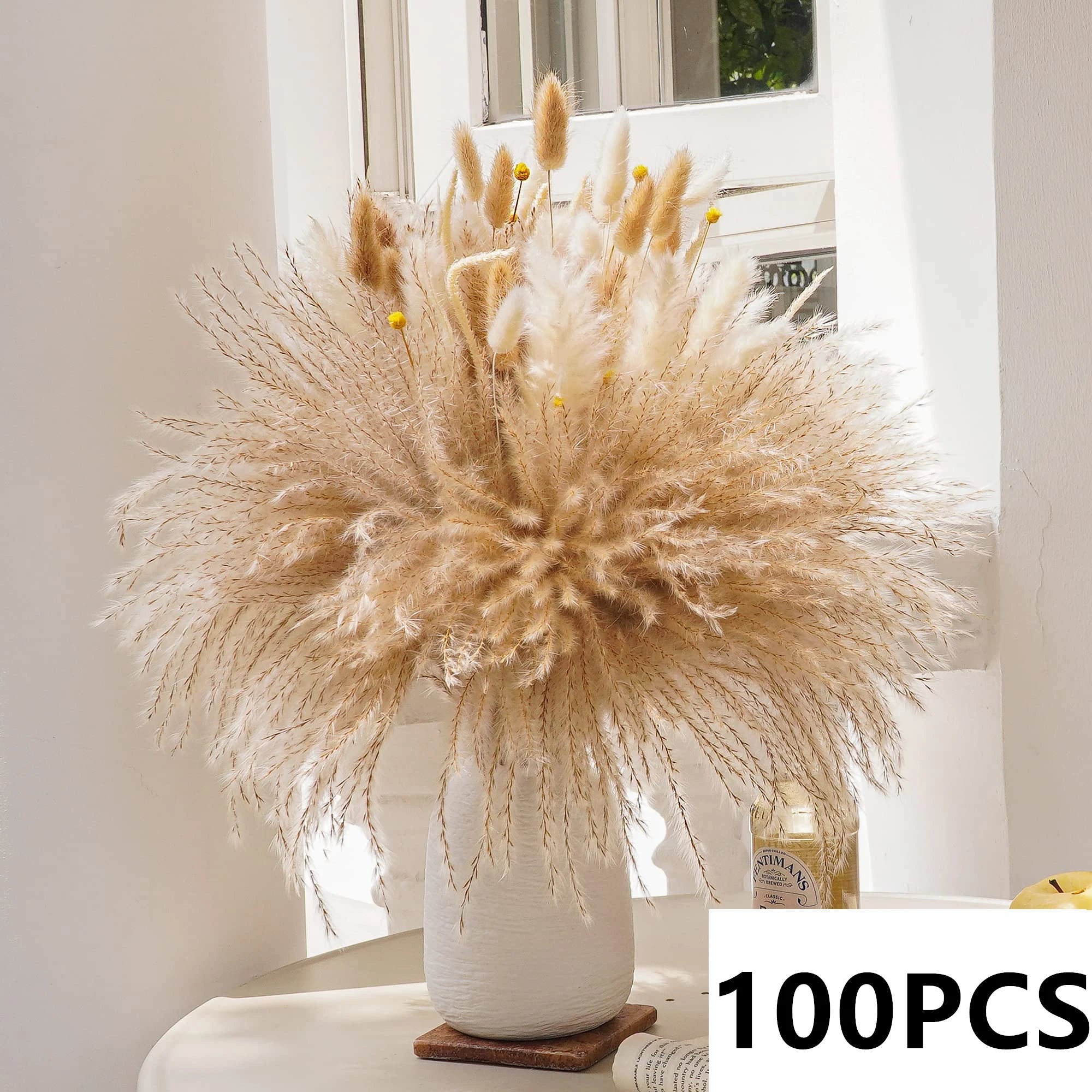 bouquet dherbe de pampa naturelle pour décoration et cadeaux - vue 9 sur 18
