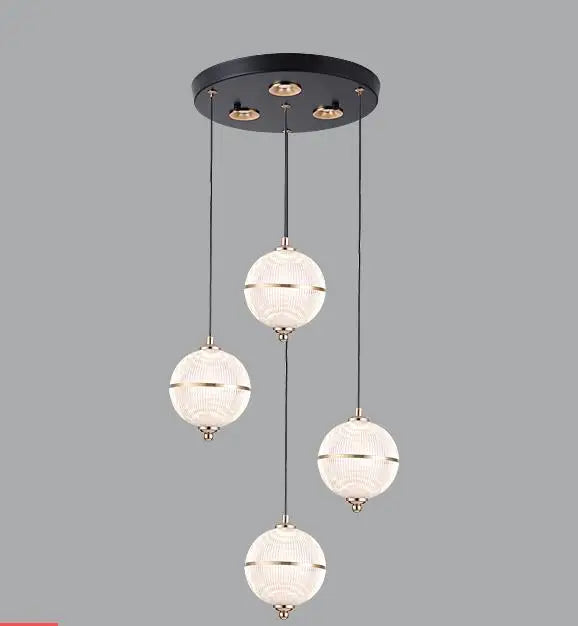 suspension boule acrylique moderne pour restaurant et bar - vue 10 sur 16