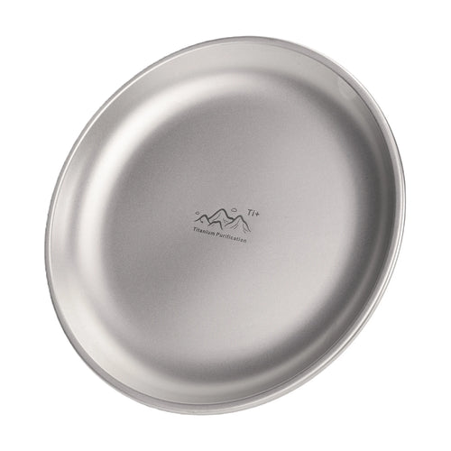 Assiette titane ultralégère portable pour camping randonnée