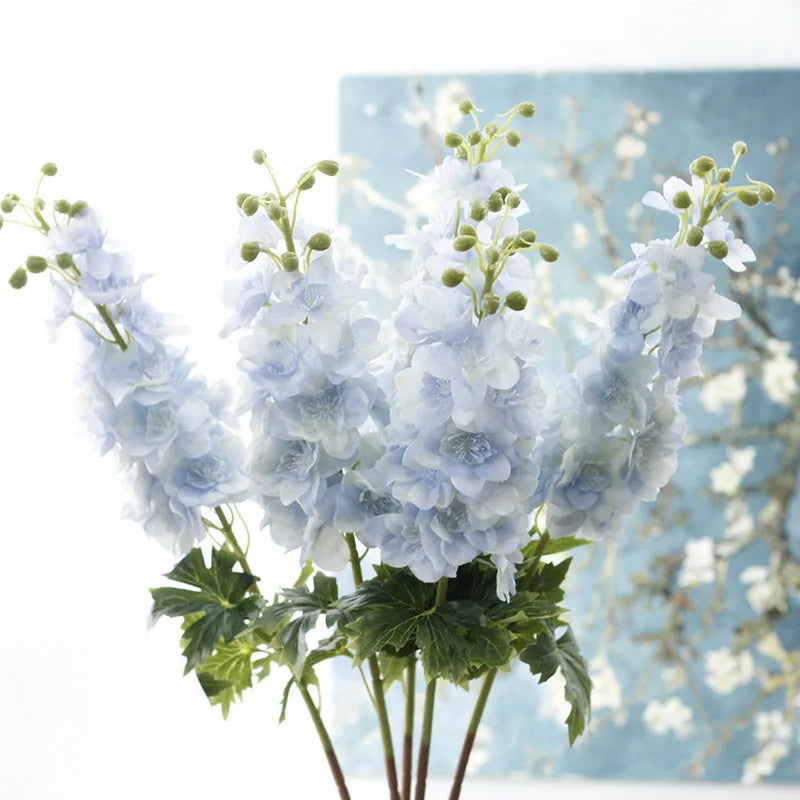 fleurs artificielles delphinium hyacinth pour décoration mariage - vue 5 sur 12
