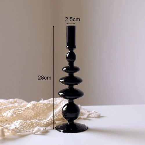 bougeoir en verre européen pour décoration et mariage