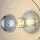 Moderne Retro-Wandleuchte aus Glas mit romantischem Stil und LED-Beleuchtung