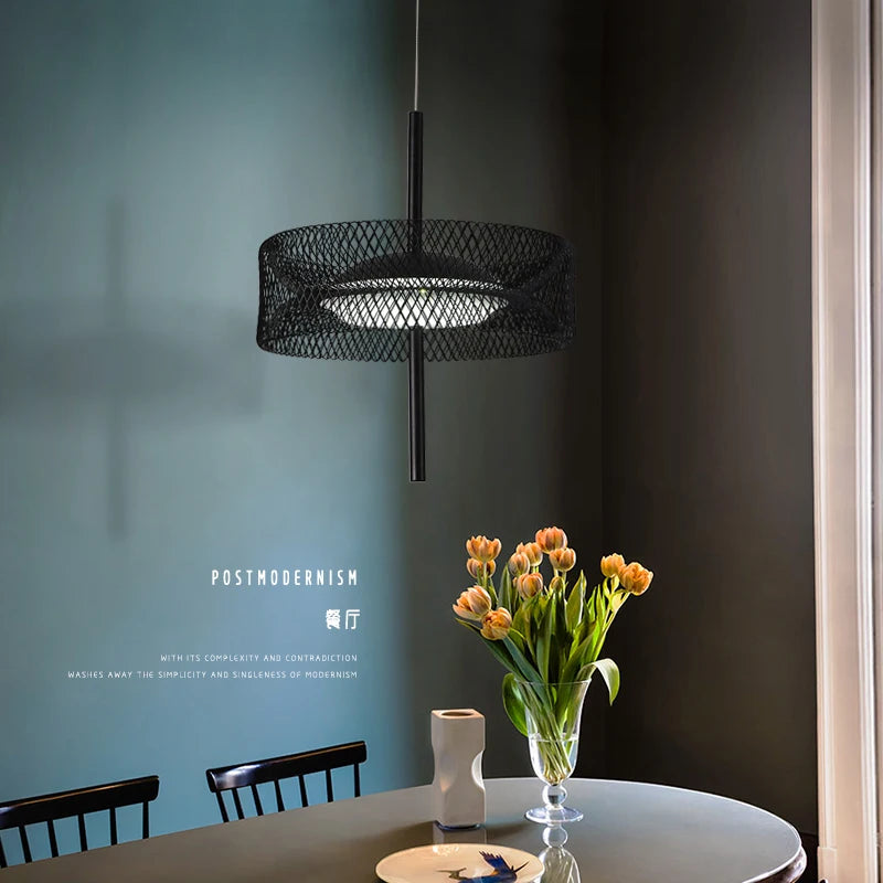 suspension en fer design éclairage intérieur à intensité variable - vue 4 sur 11