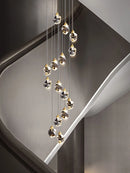 lustre en cristal nordique style loft pour intérieur moderne