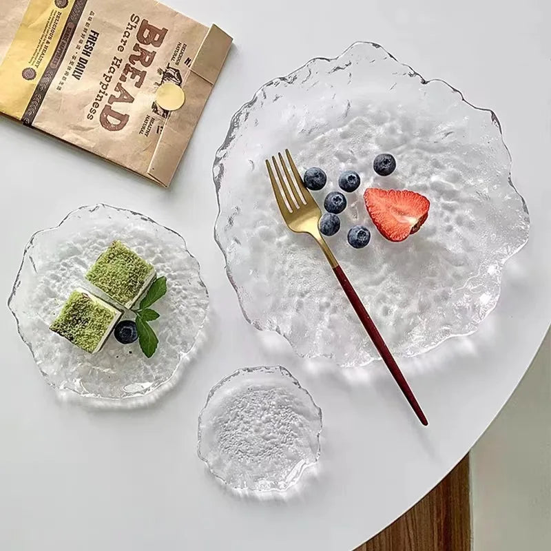 plateaux décoratifs en verre pour rangement et décoration intérieure - vue 2 sur 8