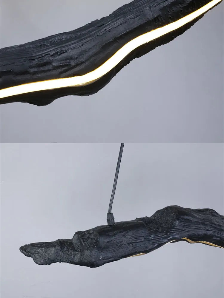 lustre wabi-sabi nordique led pour restaurant et café - vue 7 sur 8