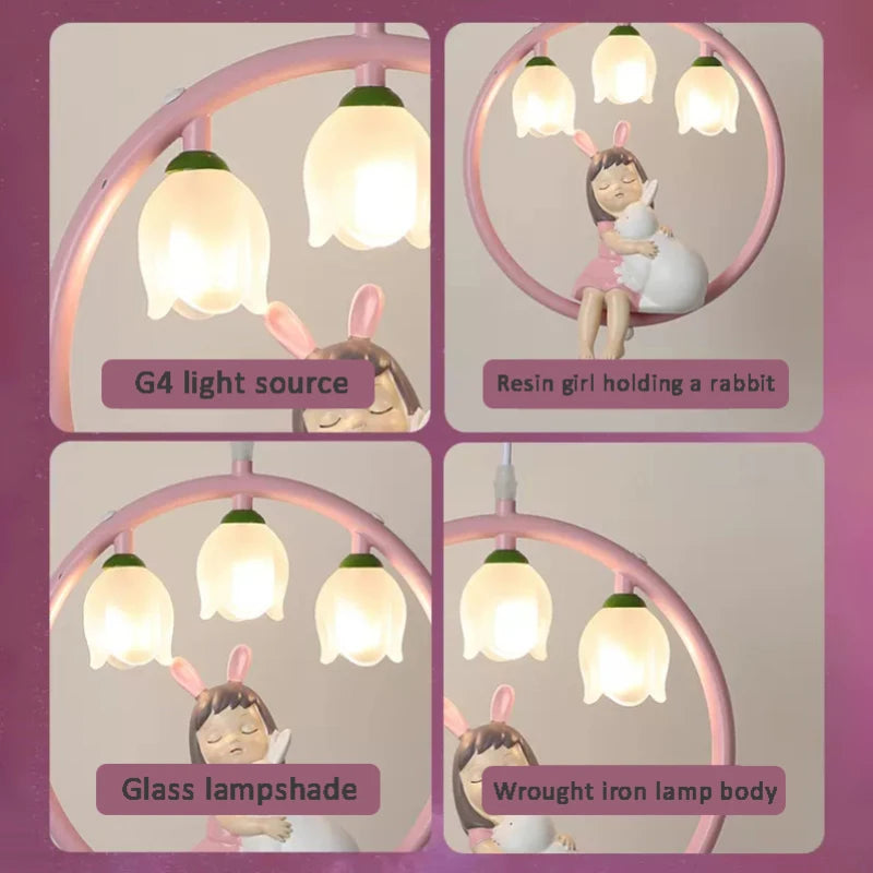 suspension mignonne pour chambre de petite fille moderne - vue 7 sur 12