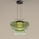 Minimalistischer italienischer Glas-Kronleuchter