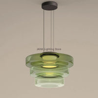 Minimalistischer italienischer Glas-Kronleuchter