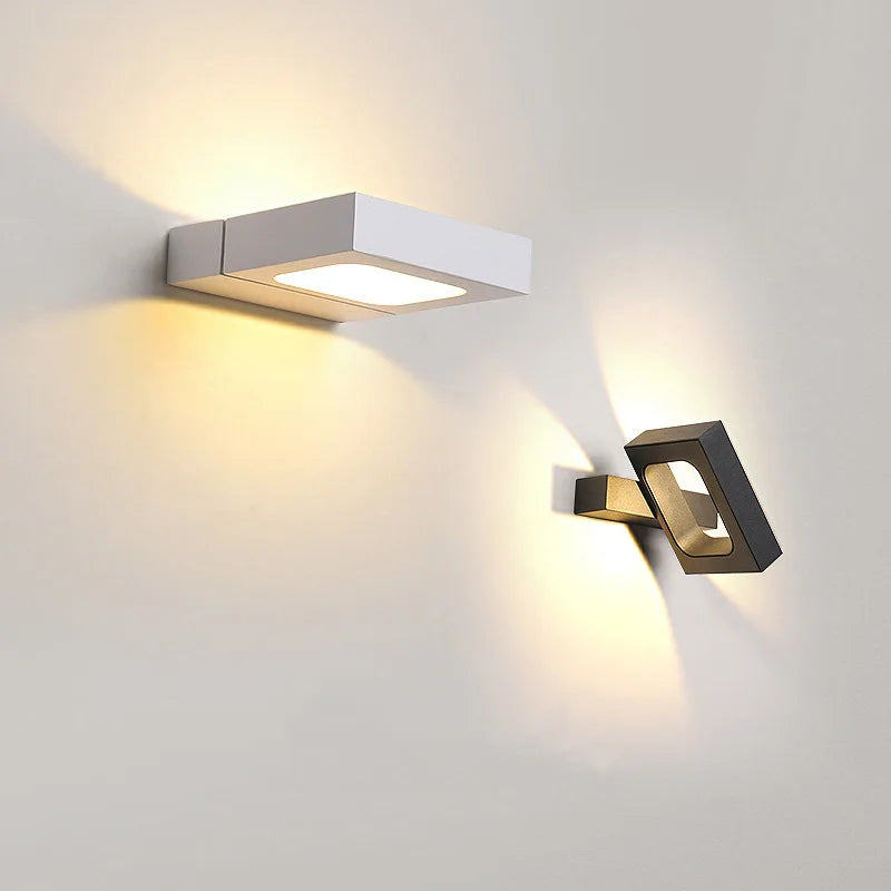 applique murale led rotative intérieur décoration appliques luminaire - vue 5 sur 12