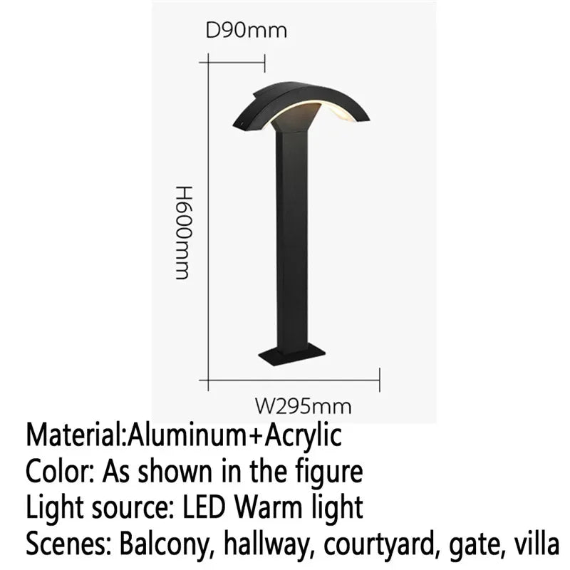 Moderne LED-Außenleuchte für Garten und Hof - vue 27 sur 47
