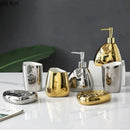 ensemble daccessoires en céramique pour salle de bain de luxe
