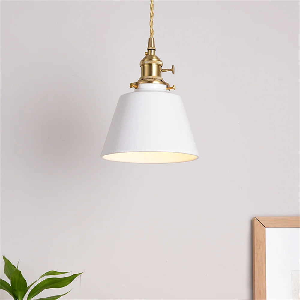 suspension LED en céramique moderne idéale pour loft - vue 6 sur 12