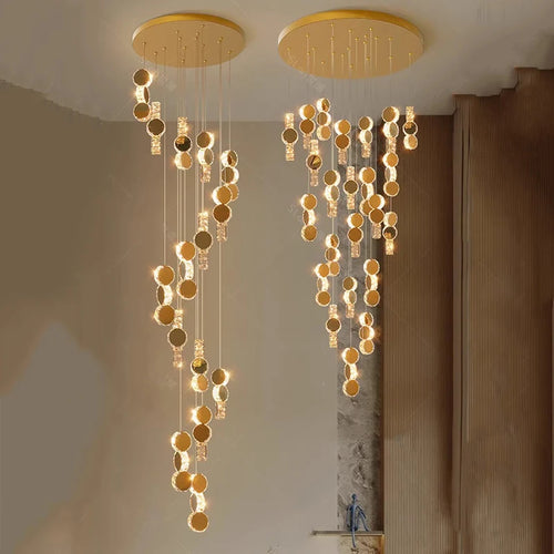 lustre led moderne suspendu éclairage intérieur décoratif - vue 6 sur 14