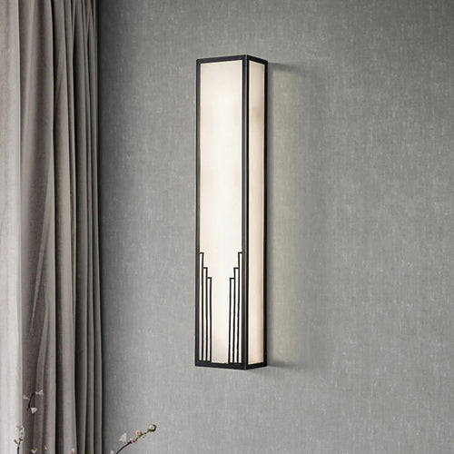 applique murale en marbre et cuivre style chinois pour décoration hôtel
