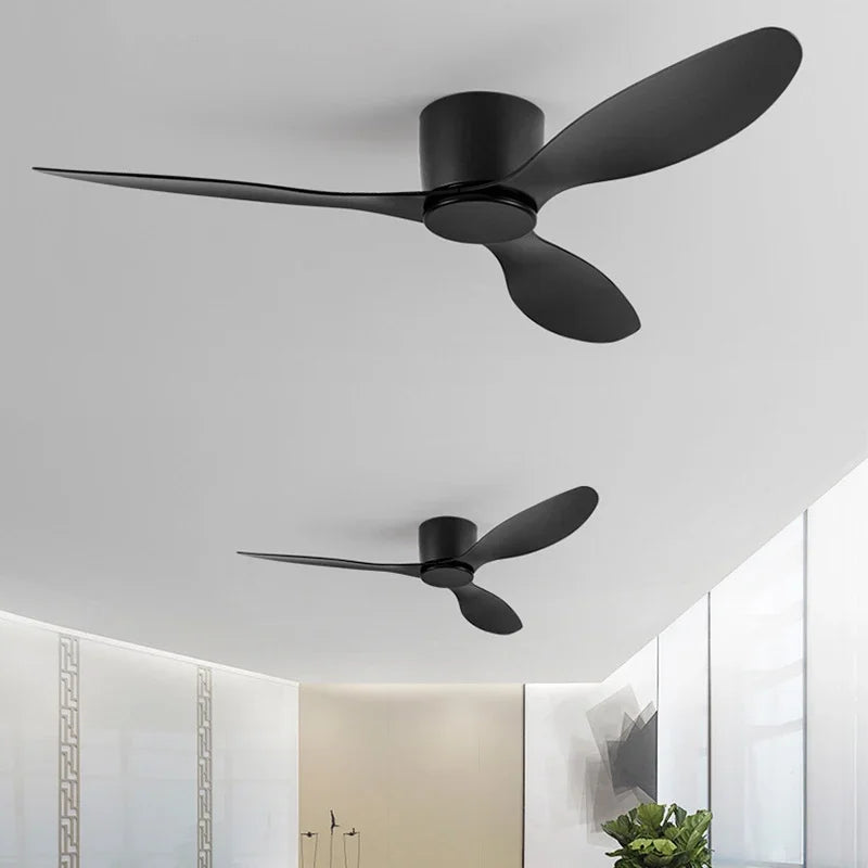ventilateur de plafond moderne avec télécommande sans lumière - vue 7 sur 9