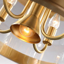 lustre moderne en cuivre style européen luxueux pour intérieur