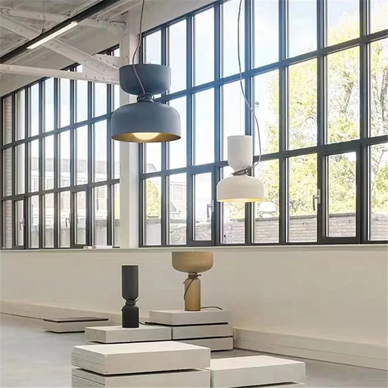 Moderne Pendelleuchte mit zwei Köpfen für den Innenbereich - vue 5 sur 16