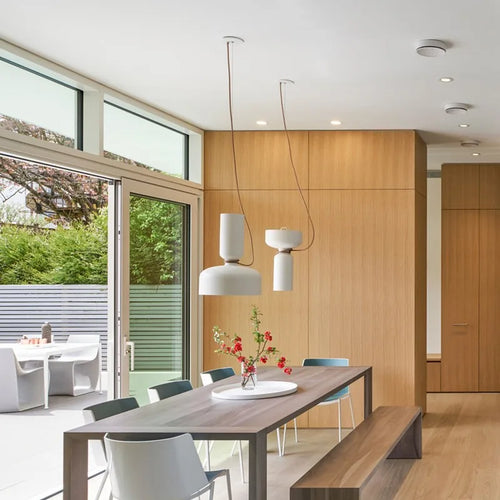 Moderne Pendelleuchte mit zwei Köpfen für den Innenbereich - vue 4 sur 16