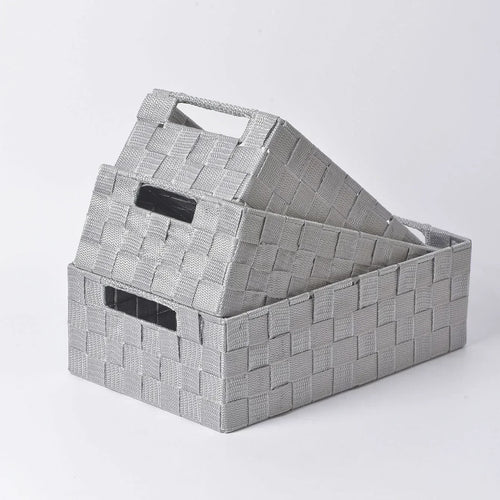 panier de rangement tissé simple et polyvalent pour divers objets - vue 5 sur 9