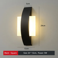 applique murale led moderne décorative simple rond ou carré