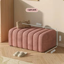 banc à chaussures design moderne avec repose pieds doux et confortable