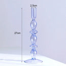 bougeoir en verre européen pour décoration et mariage