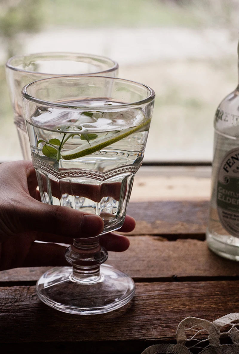 Verre absinthe vintage pieds relief pour bar - vue 4 sur 7